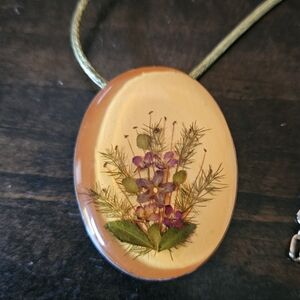 Vintage Taxco Sterling Silver Floral Brooch/ Pendant Necklace